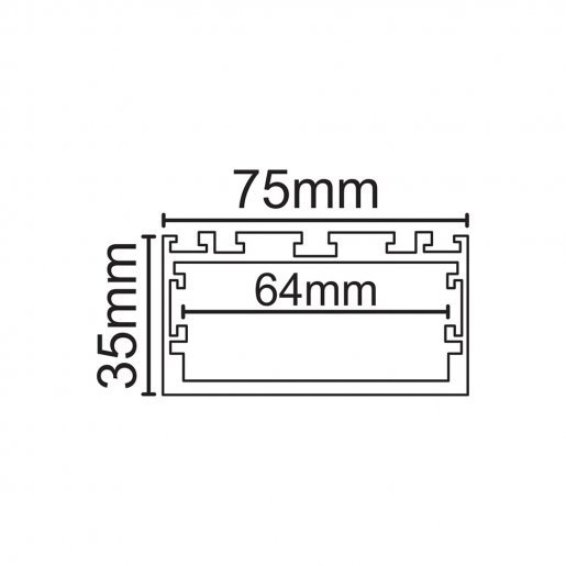 Perfil Linear Sobrepor/Pendente PDL 63 PD LED