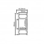 Perfil Linear Arandela PDL 91 PD LED