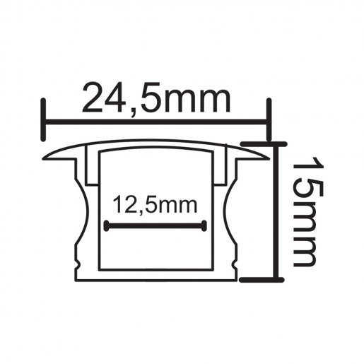 Perfil Linear PDL 11 PD LED