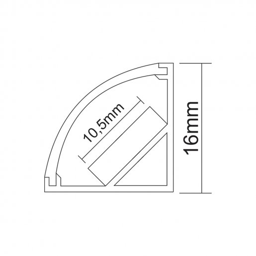 Perfil Linear PDL 32 PD LED