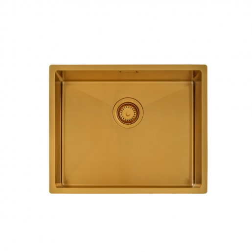 Cuba Tramontina Design Collection Quadrum em Aço Inox com Revestimento PVD Gold 50x40 cm