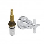 Acabamento para registro de pressão 1/2" e 3/4" com mecanismo 1/2 volta Flex Deca