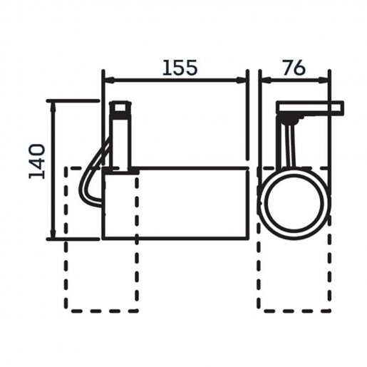 Spot Lisse Solution II PAR20 E27 Bivolt 127V / 220V 155 x 76 x 140mm NewLine